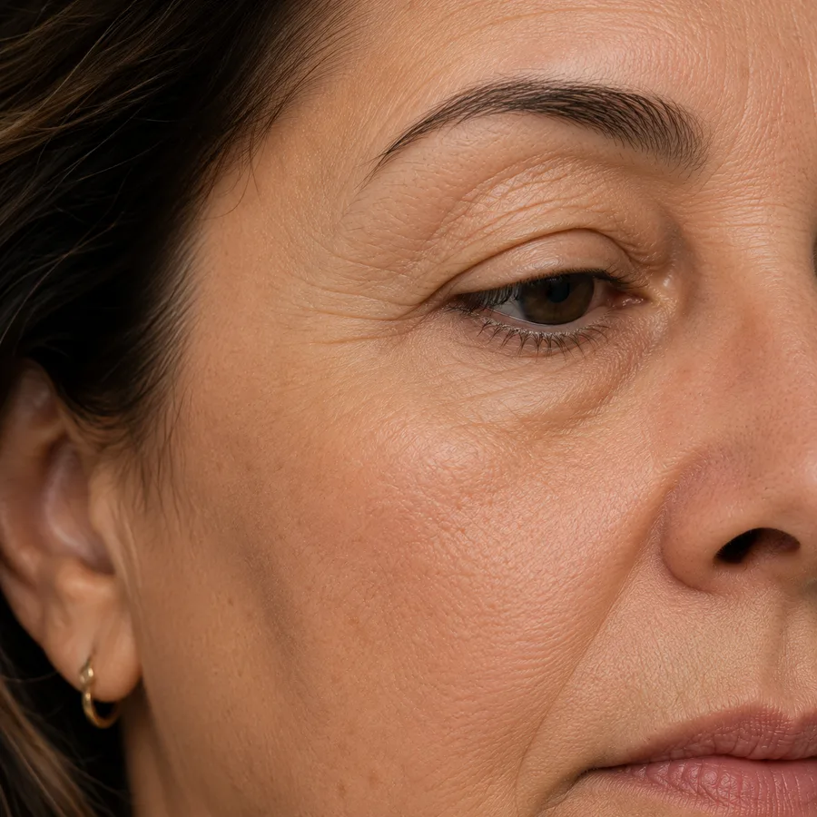 Excess eyelid skin
