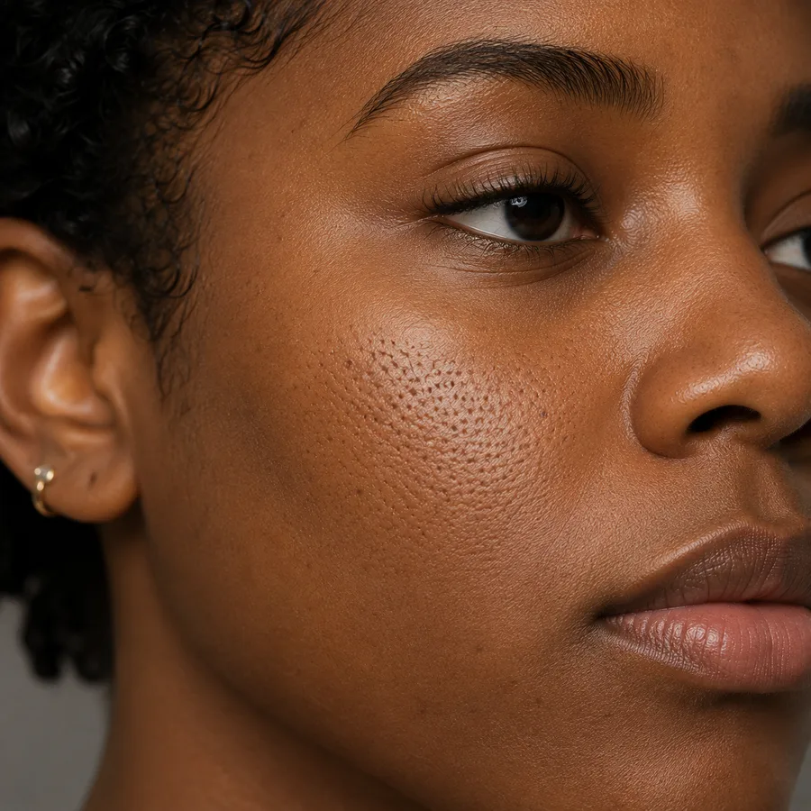 Enlarged pores